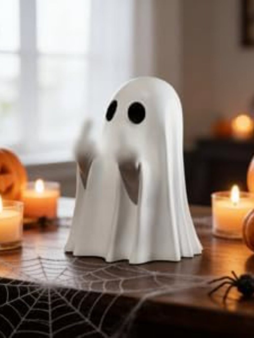 Halloween White Spooky & Cute Halloween Funny Ghost Statue for Home